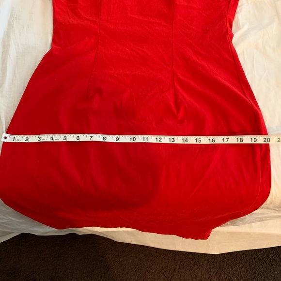 Tatyana Red Wiggle Bardot Dress - Picture 10 of 10